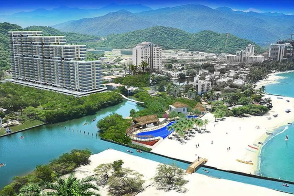 Apartamento Encantador Samaria Club De Playa, 3 Alcobas 6 Personas Playa Privada ซันตามาร์ตา ภายนอก รูปภาพ