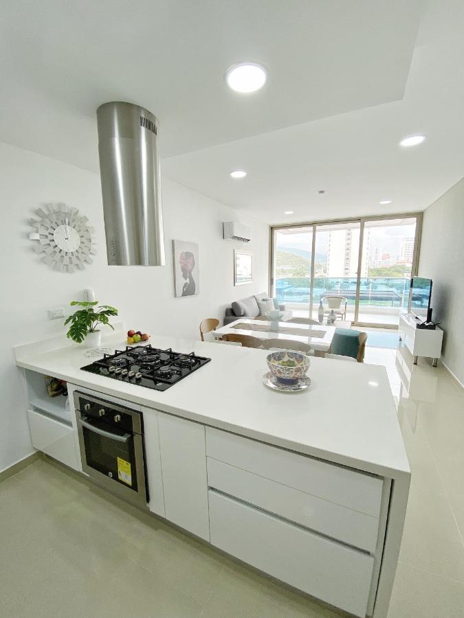 Apartamento Encantador Samaria Club De Playa, 3 Alcobas 6 Personas Playa Privada ซันตามาร์ตา ภายนอก รูปภาพ