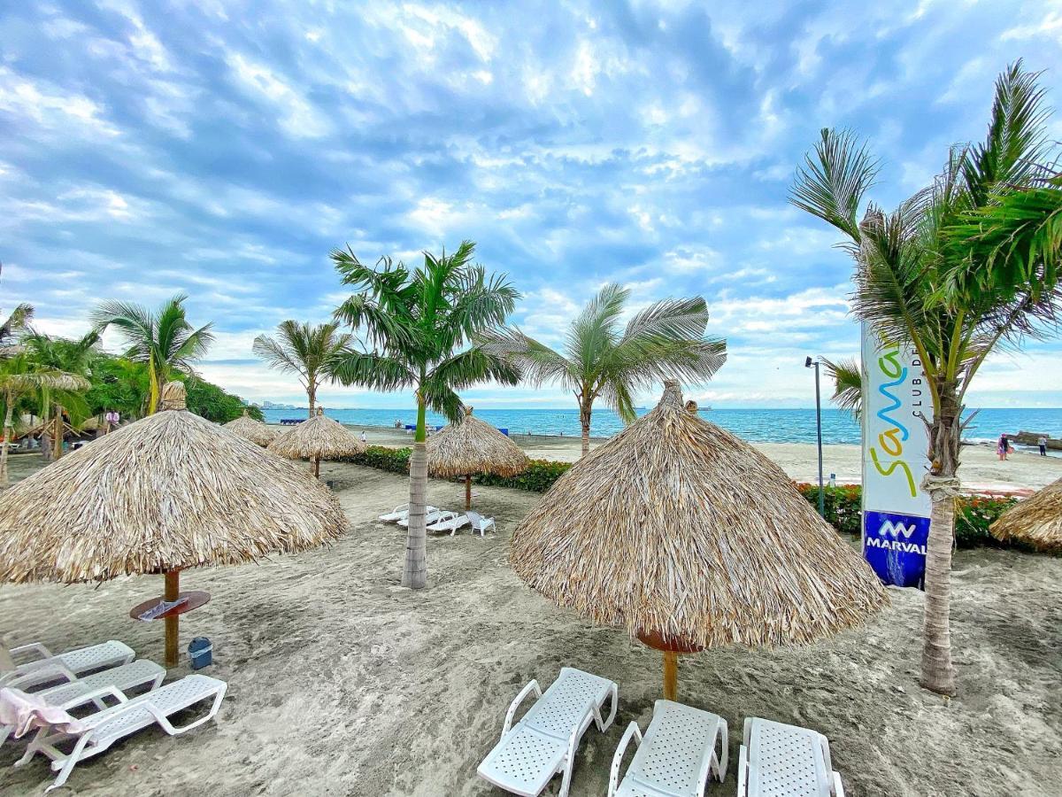 Apartamento Encantador Samaria Club De Playa, 3 Alcobas 6 Personas Playa Privada ซันตามาร์ตา ภายนอก รูปภาพ